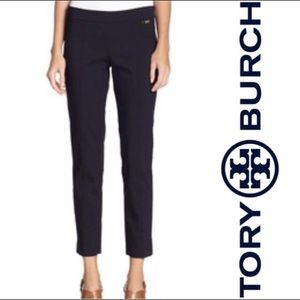 Tory Burch Callie Navy Skinny Ankle Pants Size 0